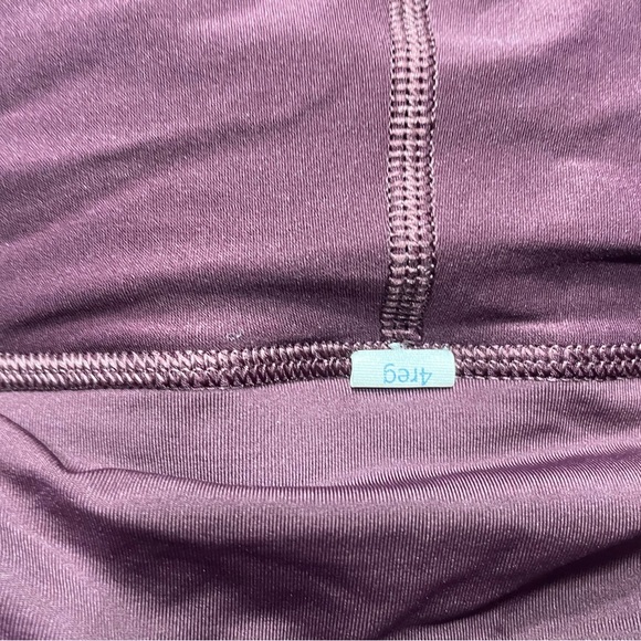 Lululemon Pace Setter Pleated Mini Skirt Skort Plaid Yama Check Bordeaux Drama 4 - Picture 5 of 6